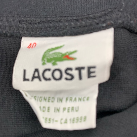 Lacoste Black Knit Skirt. Sz. 40/8/L - Picture 5 of 6